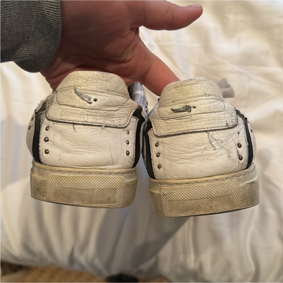 Zadig & voltaire nash black white studded sneakers - Picture 3 of 12